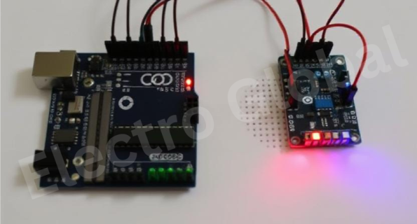 Interactive display with Arduino color sensor