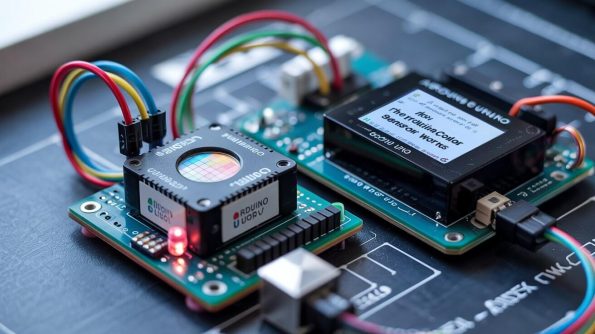 Color detection sensor Arduino wiring diagram